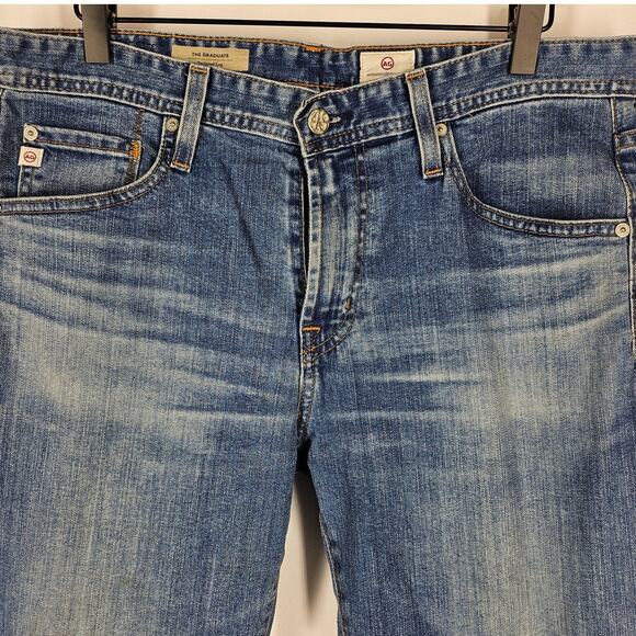 ADRIANO GOLDSCHMIED AG THE GRADUATE MEN'S BLUE STRAIGHT LEG JEAN PANT SIZE 32R - Picture 3 of 13